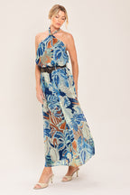 Blue Lagoon Midi Skirt