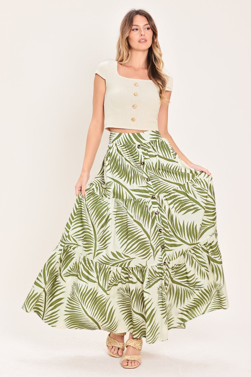 Coastal Canopy Maxi Skirt