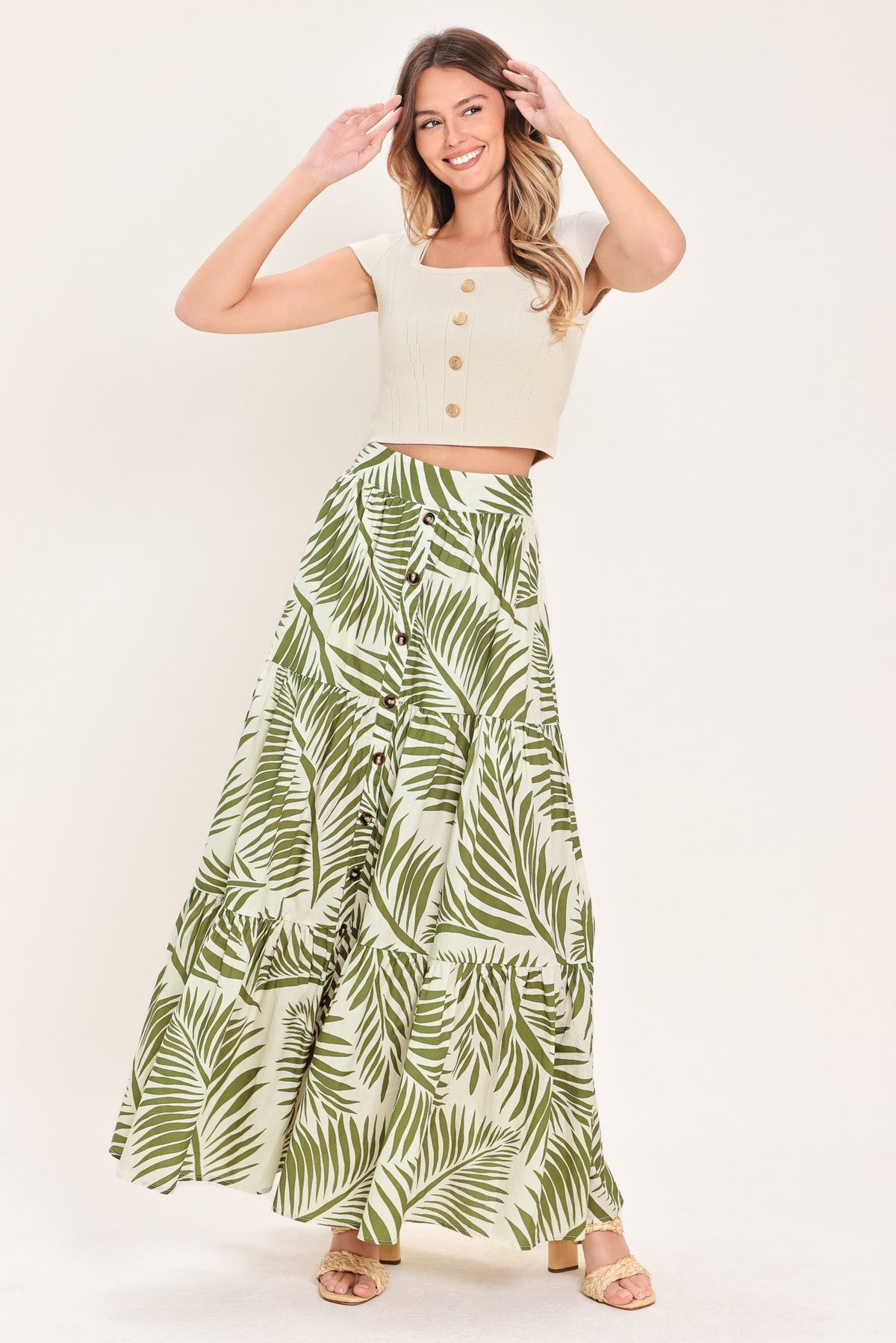 Coastal Canopy Maxi Skirt