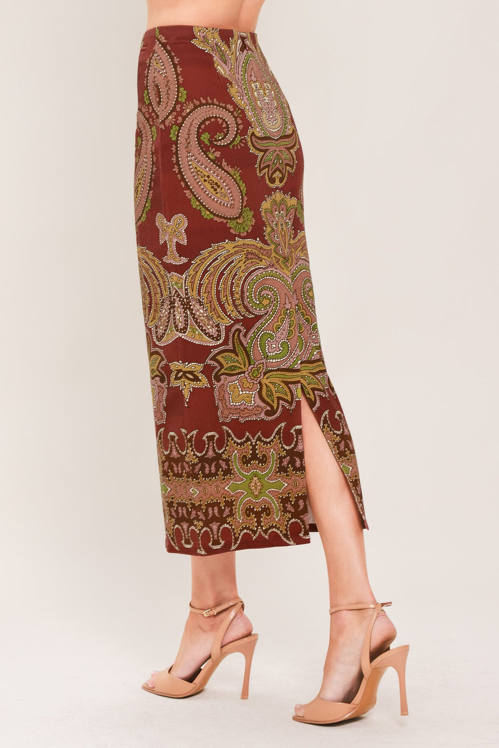 Rustic Medallion Pencil Skirt