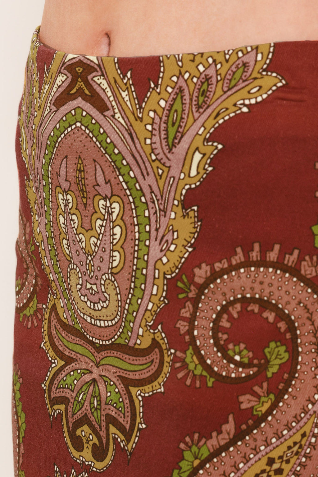 Rustic Medallion Pencil Skirt