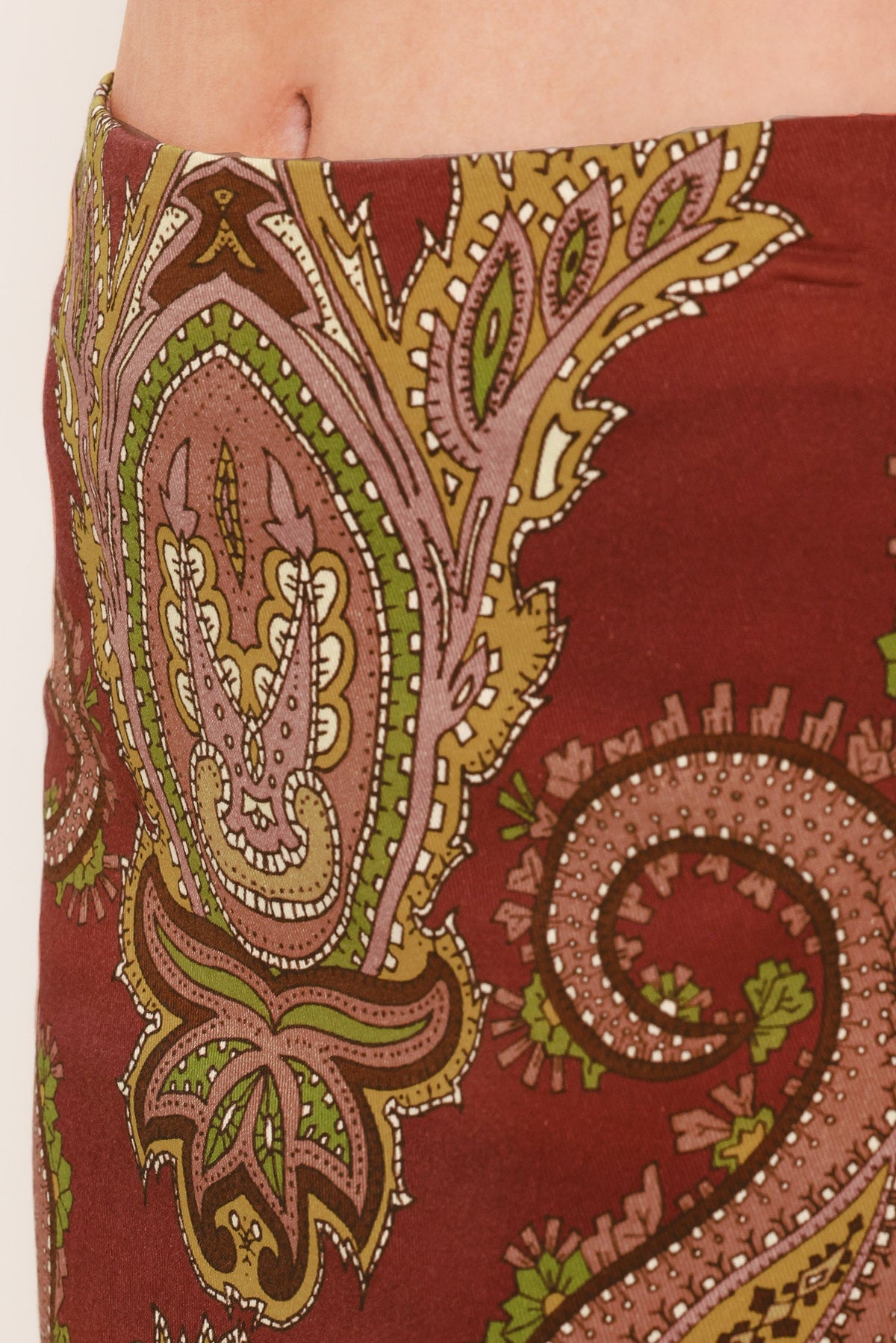 Rustic Medallion Pencil Skirt