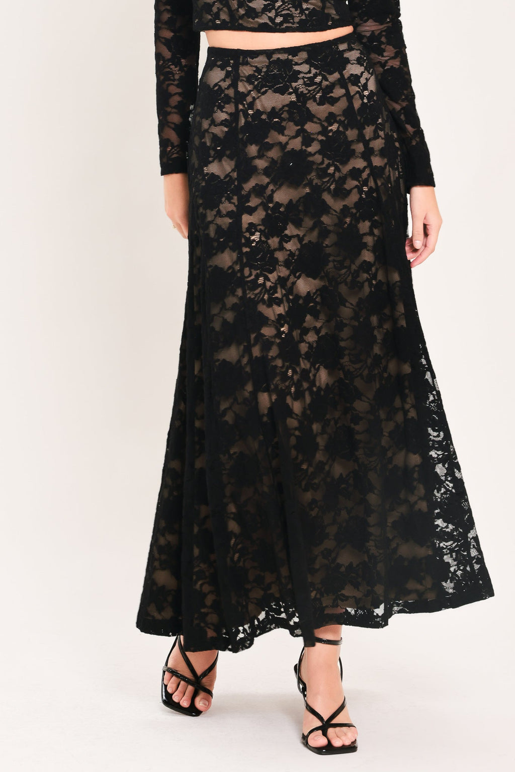 Noir Lace Moonrise Lace Circle Skirt