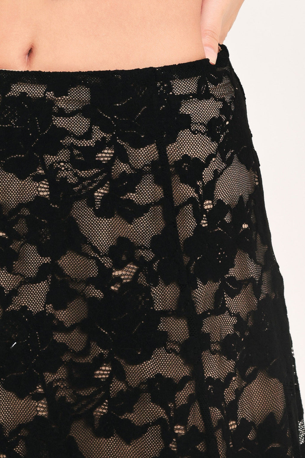 Noir Lace Moonrise Lace Circle Skirt