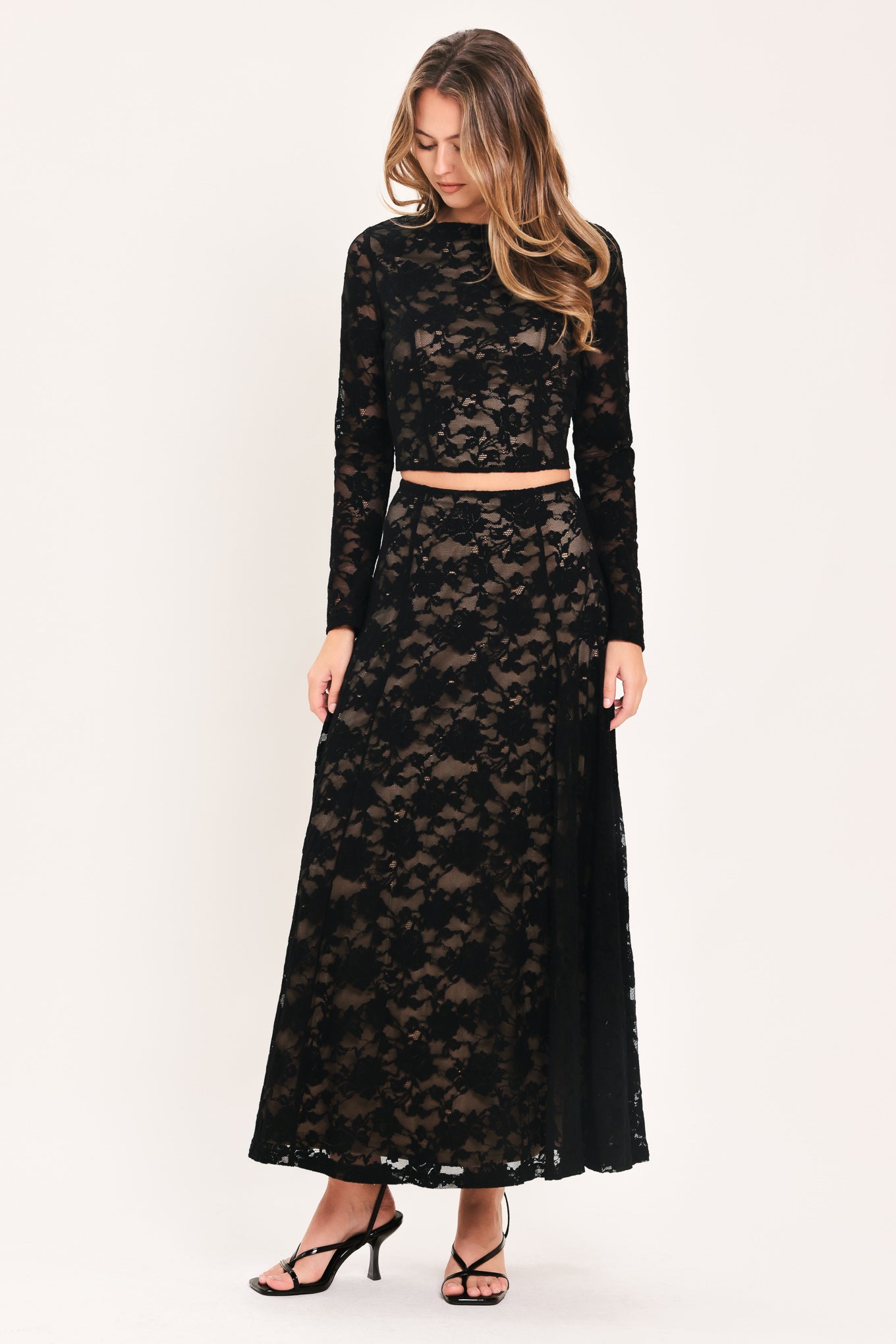 Noir Lace Moonrise Lace Circle Skirt
