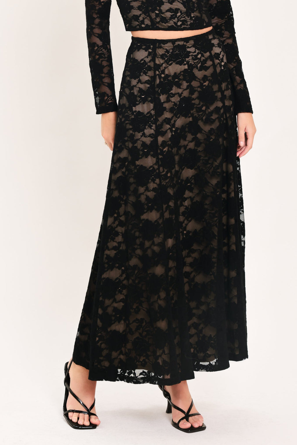 Noir Lace Moonrise Lace Circle Skirt