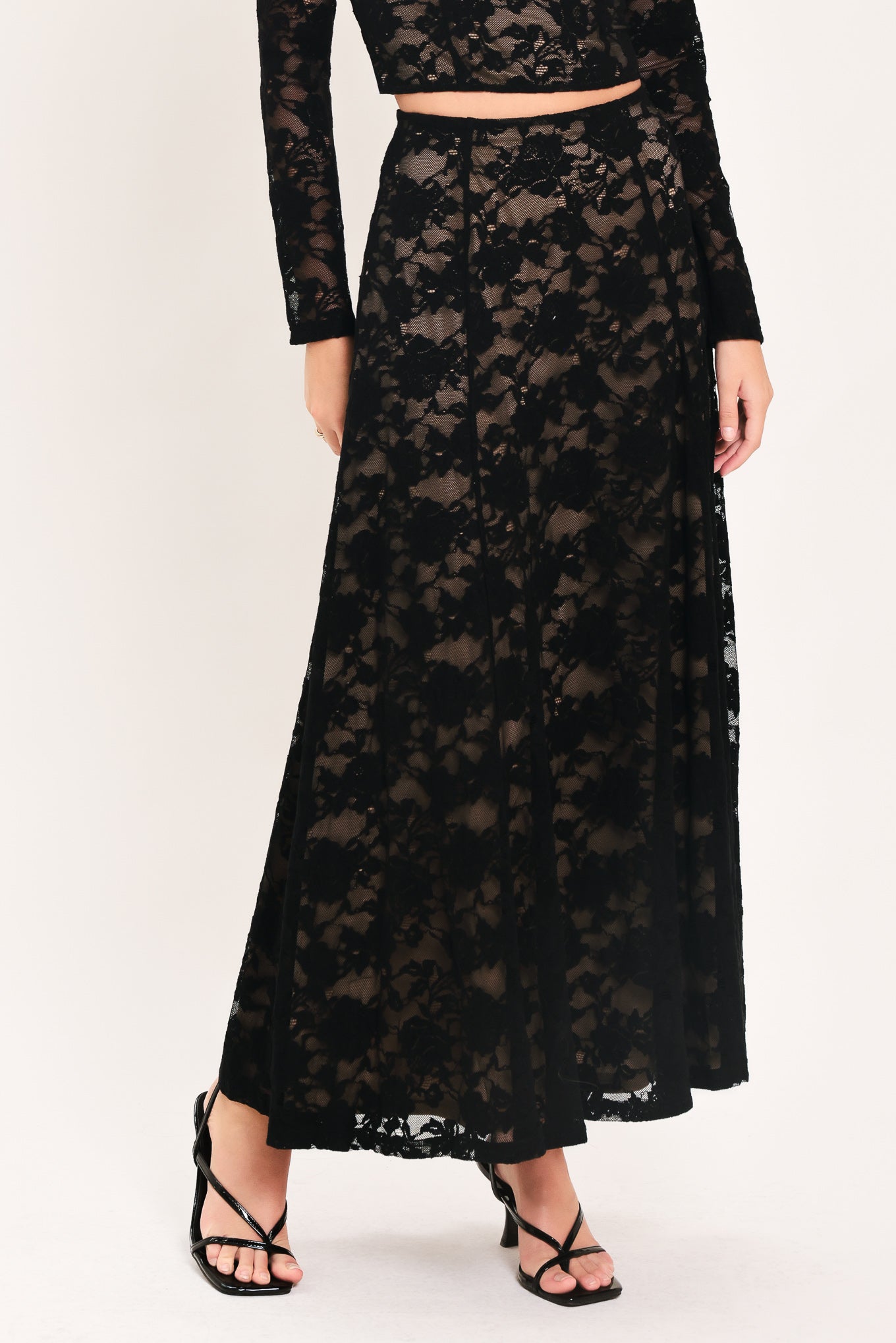 Noir Lace Moonrise Lace Circle Skirt