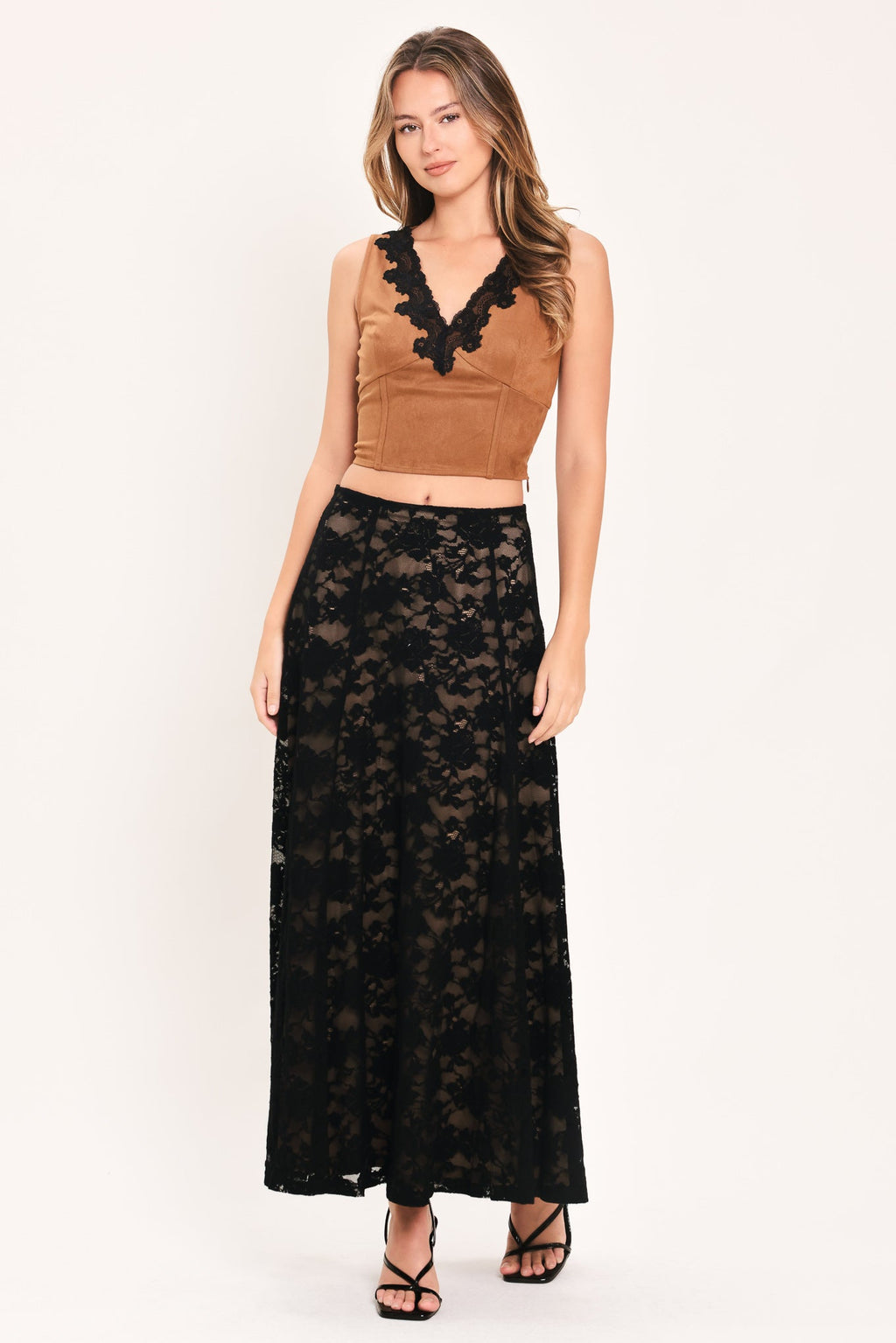 Noir Lace Moonrise Lace Circle Skirt