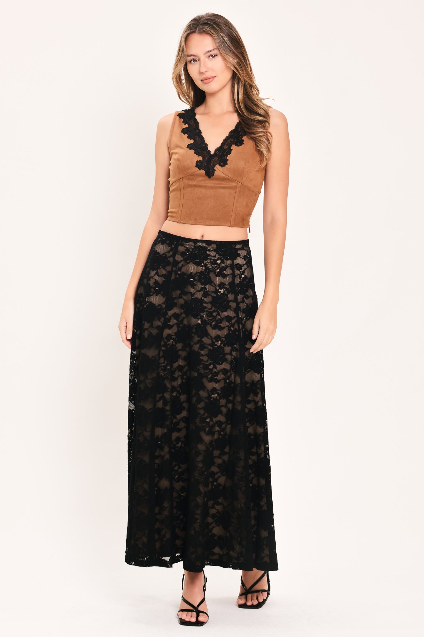 Noir Lace Moonrise Lace Circle Skirt