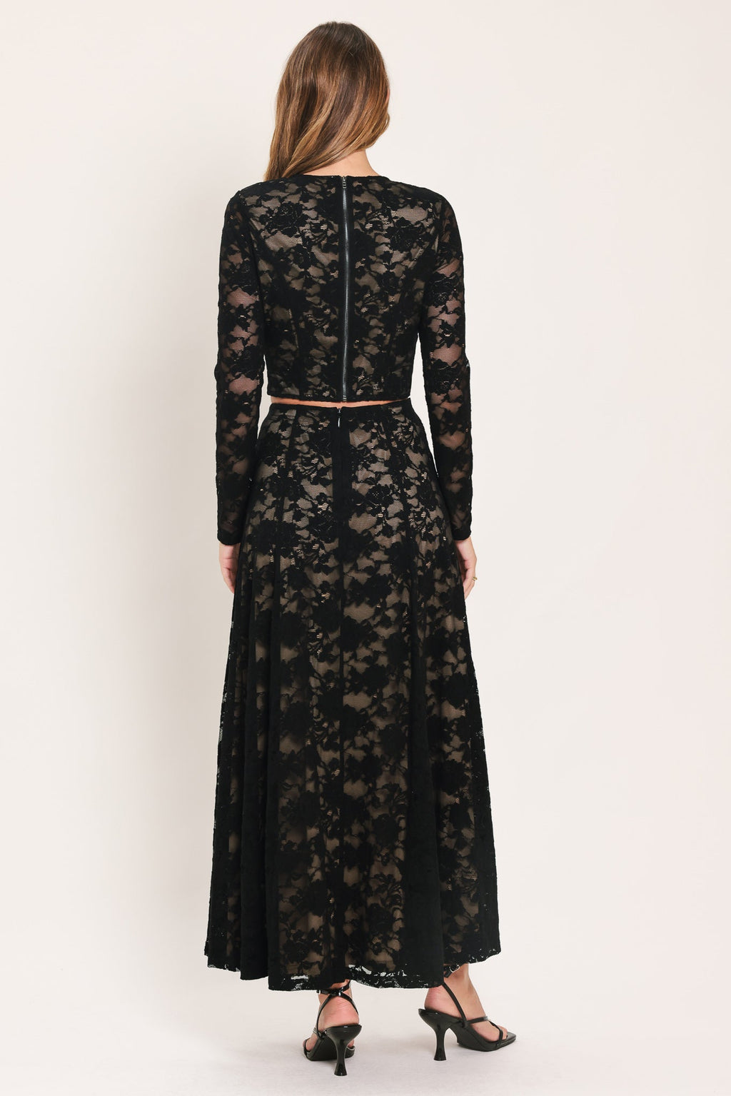 Noir Lace Moonrise Lace Circle Skirt