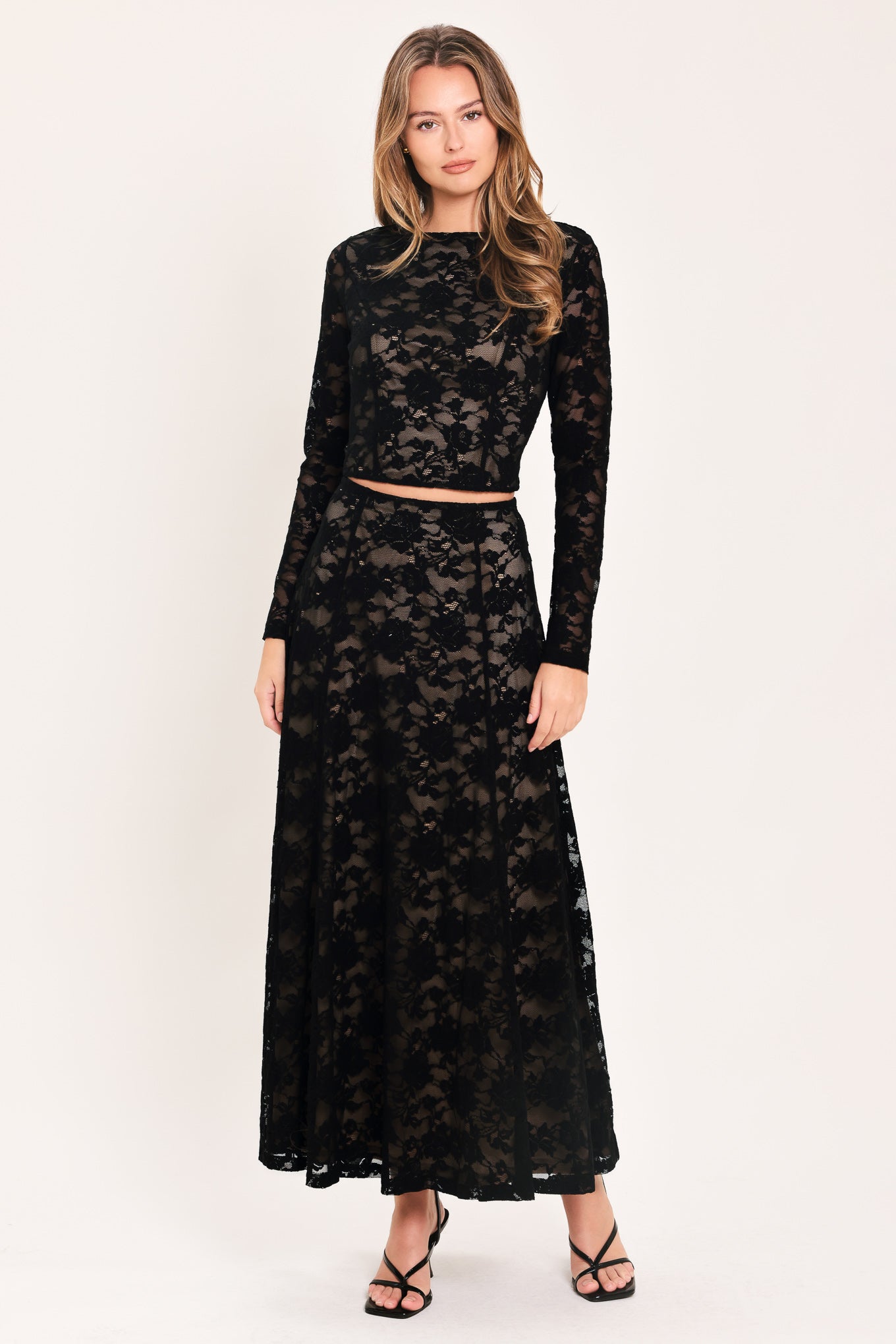 Noir Lace Moonrise Lace Circle Skirt