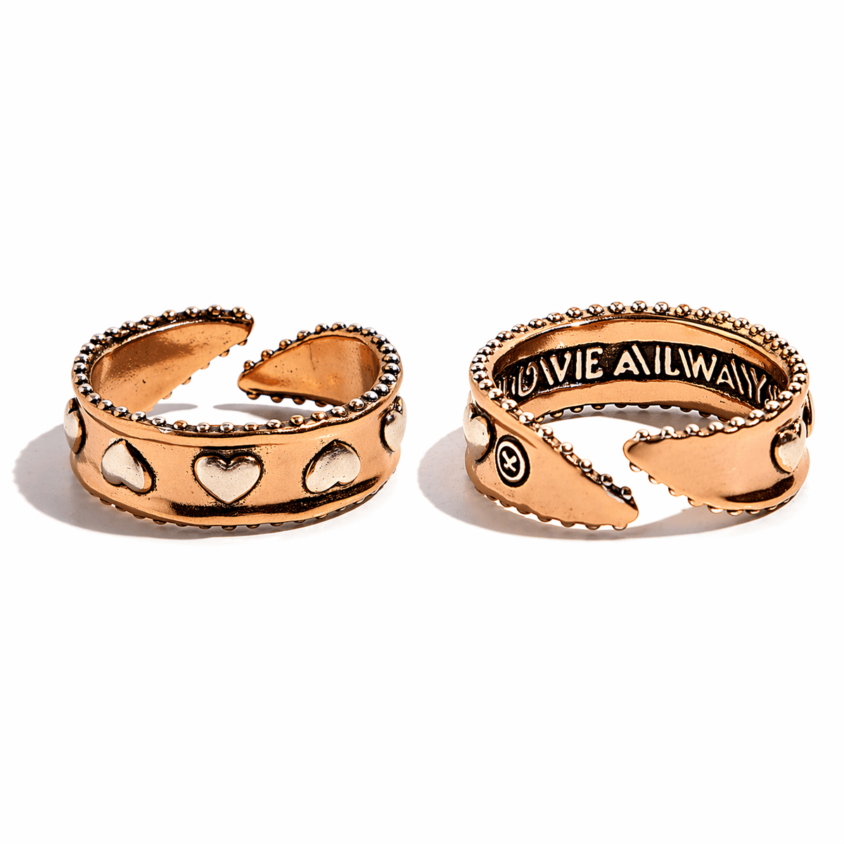 Love Always Hearts Adjustable Ring