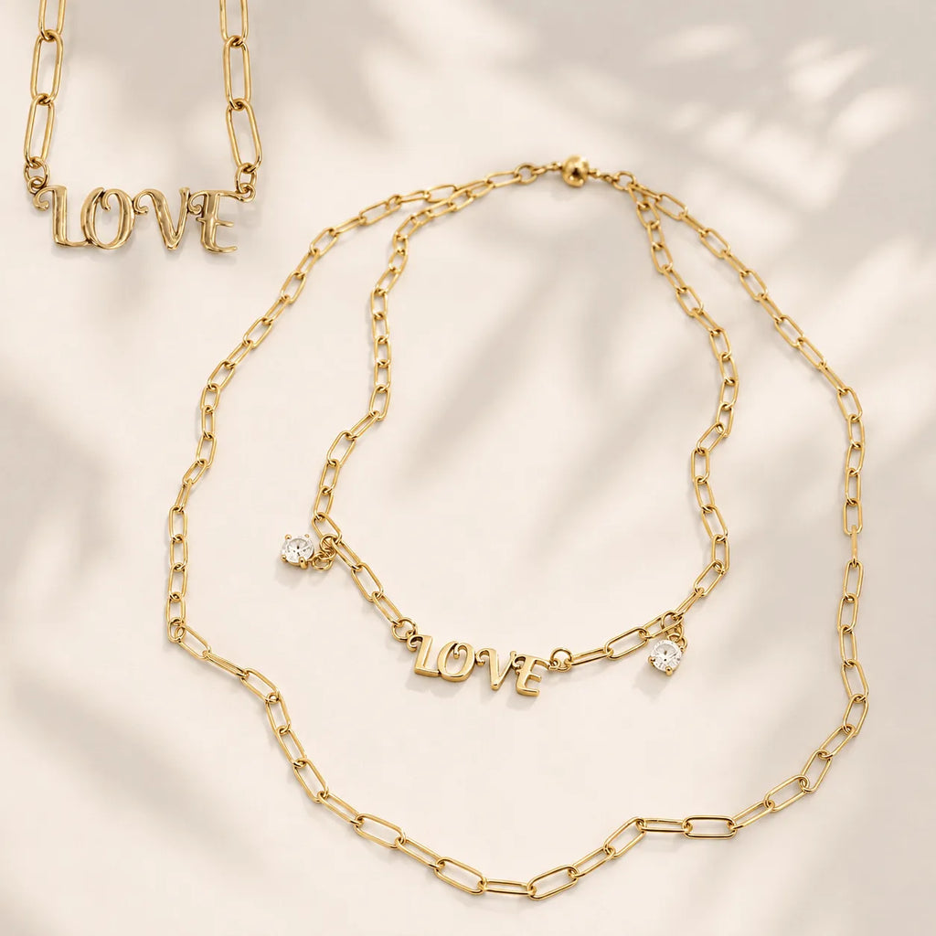 Love Long Chain Necklace
