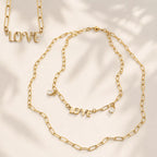 Love Long Chain Necklace