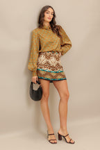 Moroccan Muse Woven Skort