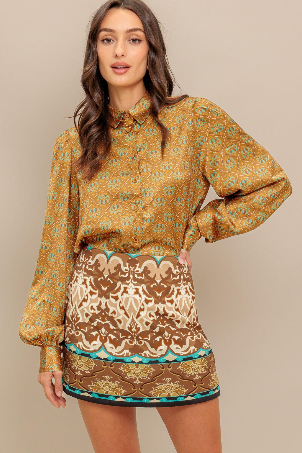 Moroccan Muse Woven Skort