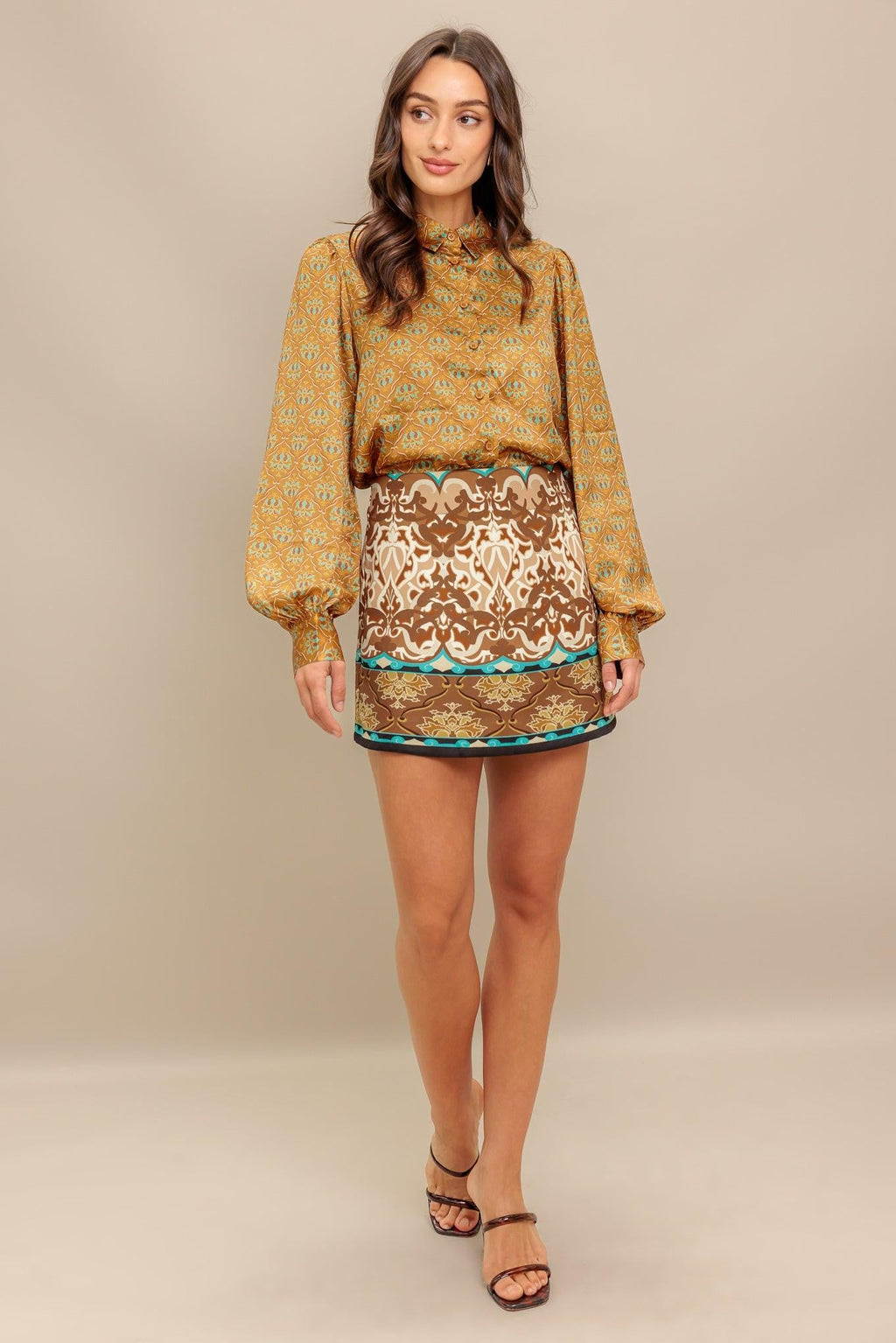 Moroccan Muse Woven Skort