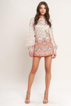 Moroccan Muse Pink Woven Skort