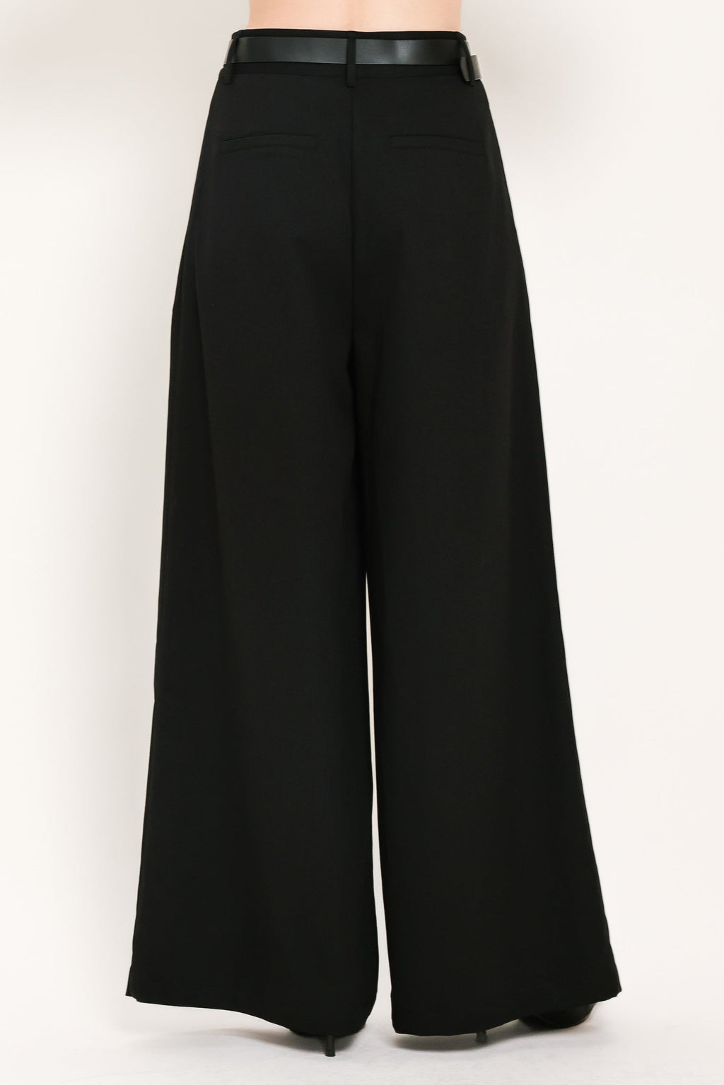 City Cinch Belted Wide-Leg Pants