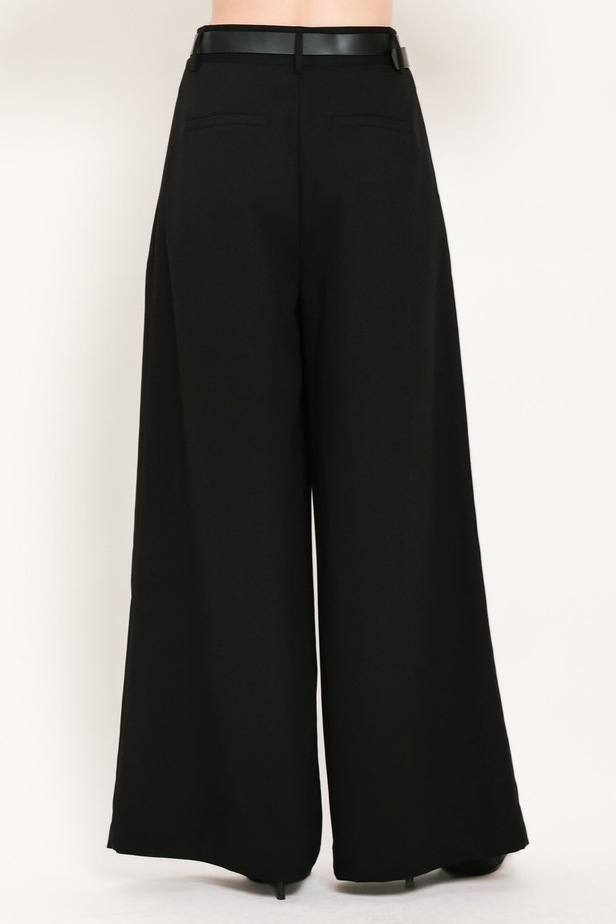 City Cinch Belted Wide-Leg Pants
