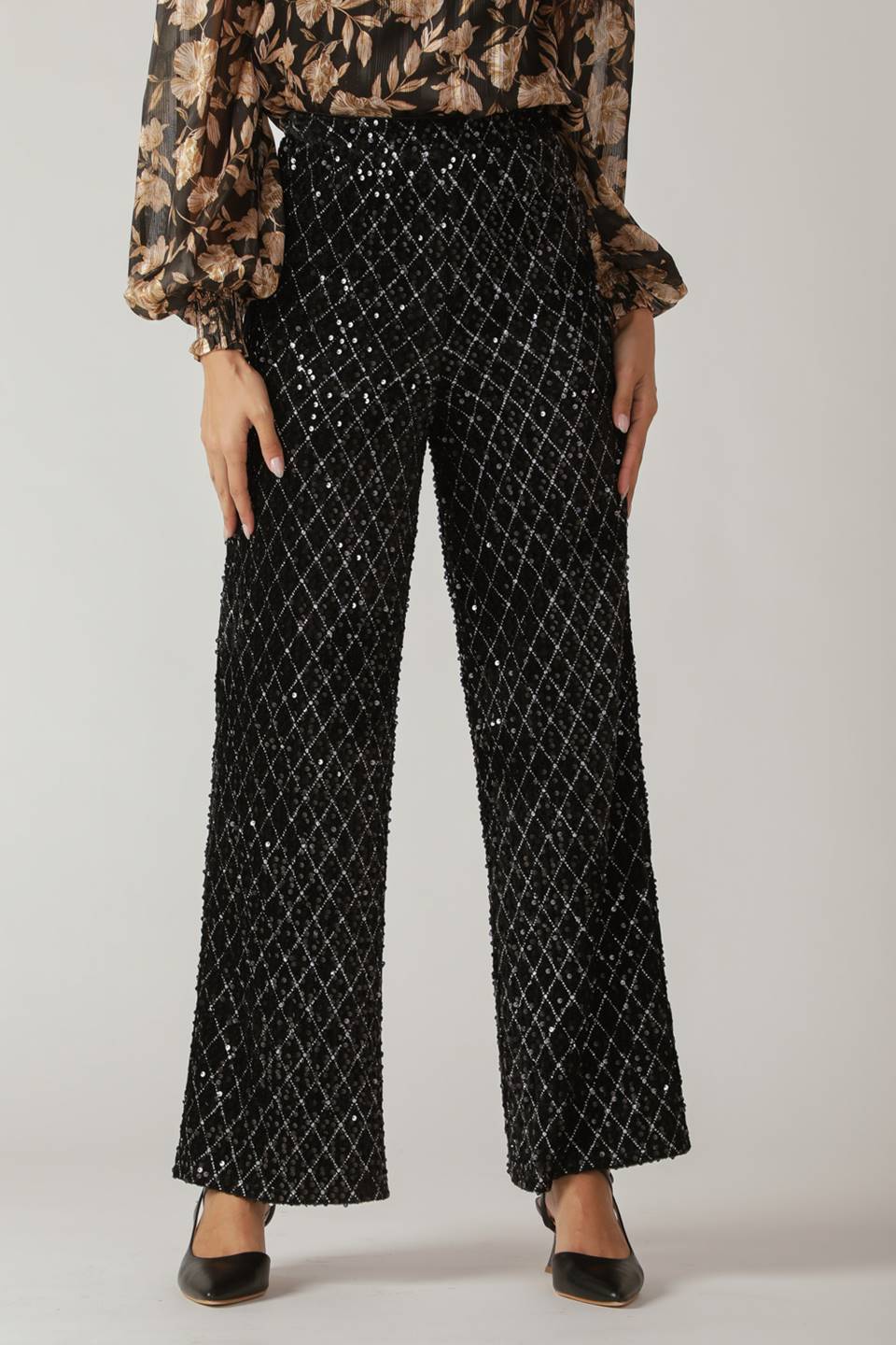 RUNNING OUT OF TIME SEQUIN PANTS