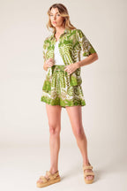 Distant Echoes Green Shorts