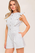 SUNNY MOOD WOVEN ROMPER