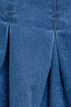 DREAMMIST MEDIUM INDIGO DENIM SKORT