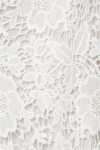 Just Enough Off White Woven Lace Jumpsuit