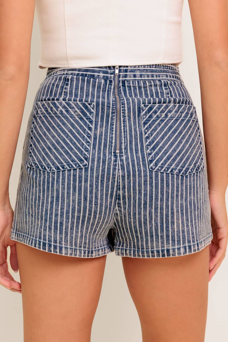 OCEAN BLISS DENIM SKORT
