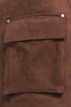 Western Romance Faux Suede Skort