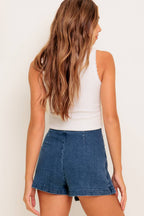 WILD BLUE MORNINGS DENIM SKORT