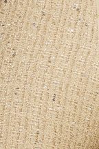 TAUPE BRAID TRIM TWEED SKORT