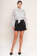 PARIS SERGEANT WOVEN SKORT