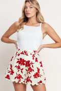 FLORAL KISS WOVEN SHORT