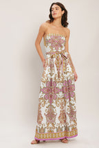 MEDITERRANEAN DREAM WOVEN JUMPSUIT