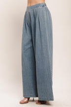 Relaxed Drape Lightweight Denim Pants