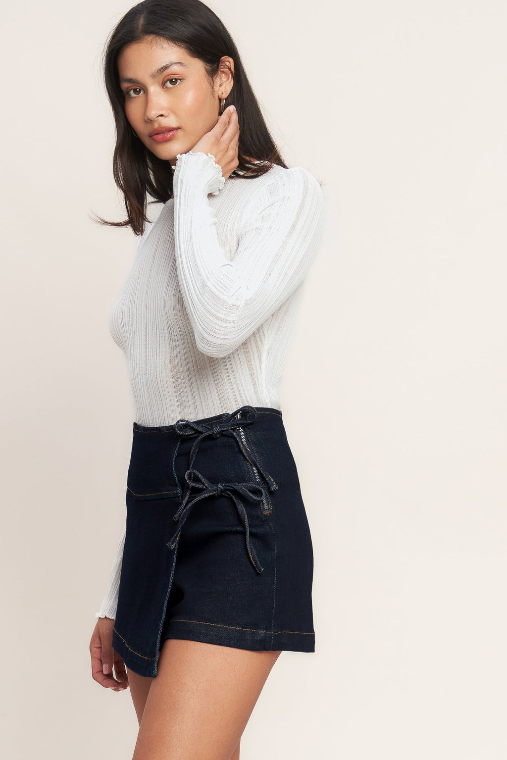 WEEKEND READY DENIM SKORT
