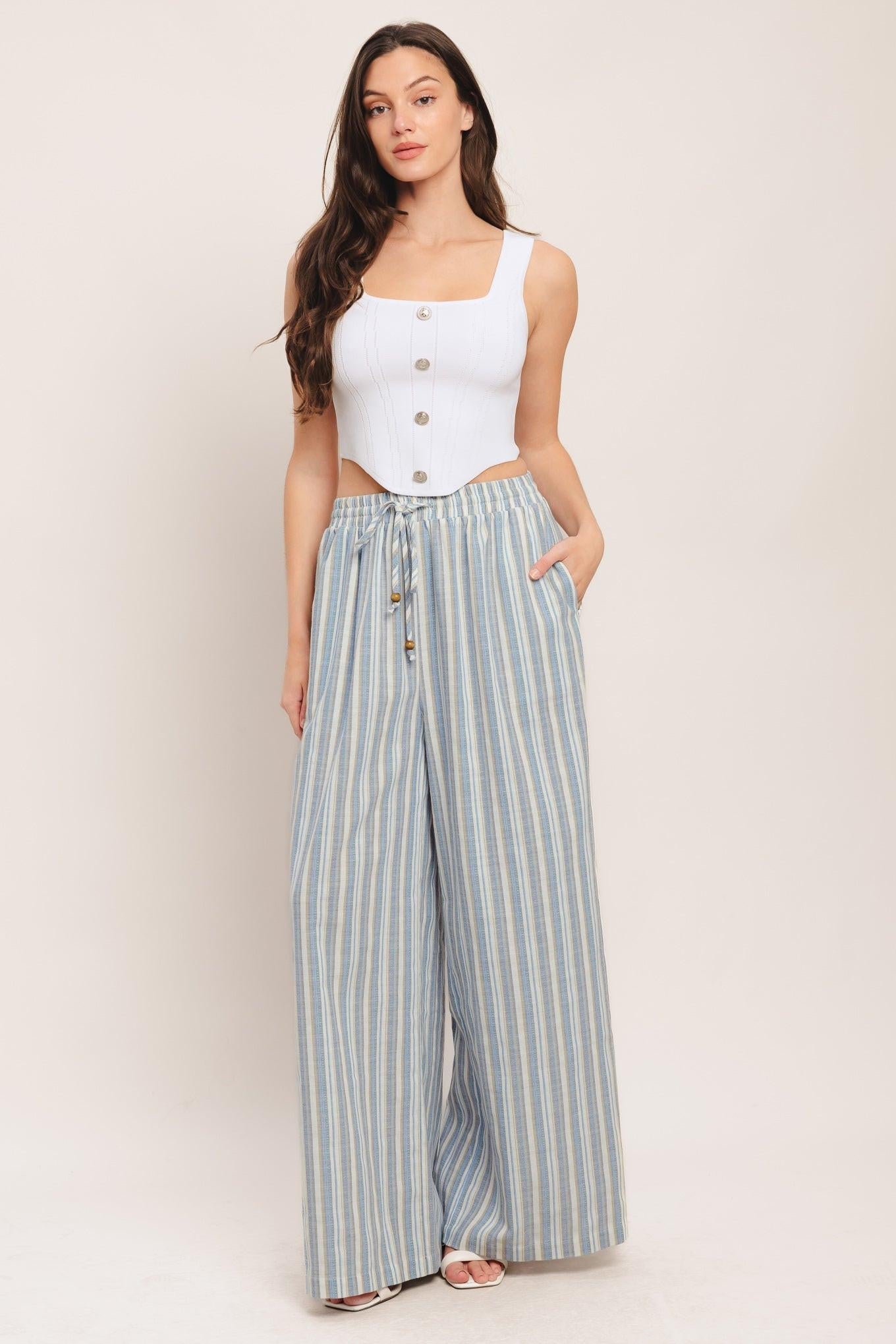 Coastal Day Stripe Woven Pants