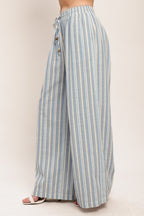COASTAL DAY STRIP WOVEN PANTS