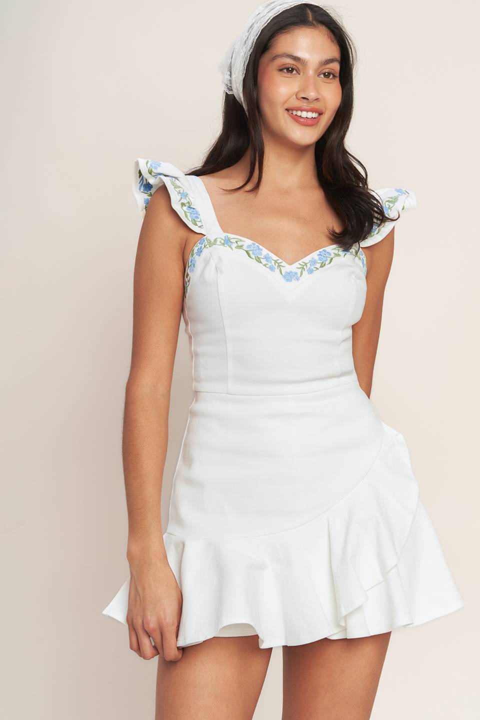 SWEETEST MOMENT WOVEN SKORT ROMPER