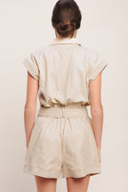 EVERYDAY UTILITY WOVEN ROMPER