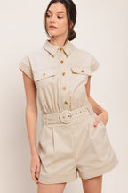 EVERYDAY UTILITY WOVEN ROMPER
