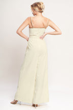 THE QUIET STATEMENT WOVEN JUMPSUIT