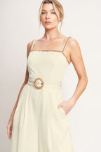 THE QUIET STATEMENT WOVEN JUMPSUIT