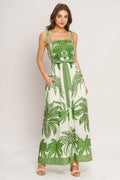 PALM LUXE WOVEN JUMPSUIT