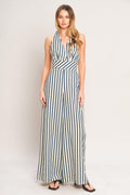 Nautical Breeze Stripe Jumpsuit