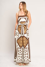 EARTHY ELEGANCE BOHO WOVEN JUMPSUIT