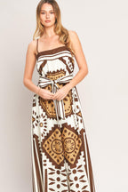 Earthy Elegance Boho Woven Jumpsuit
