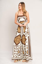 Earthy Elegance Boho Woven Jumpsuit